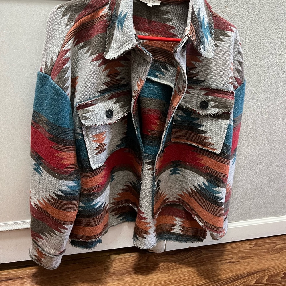 Colorful Aztec Pattern Jacket